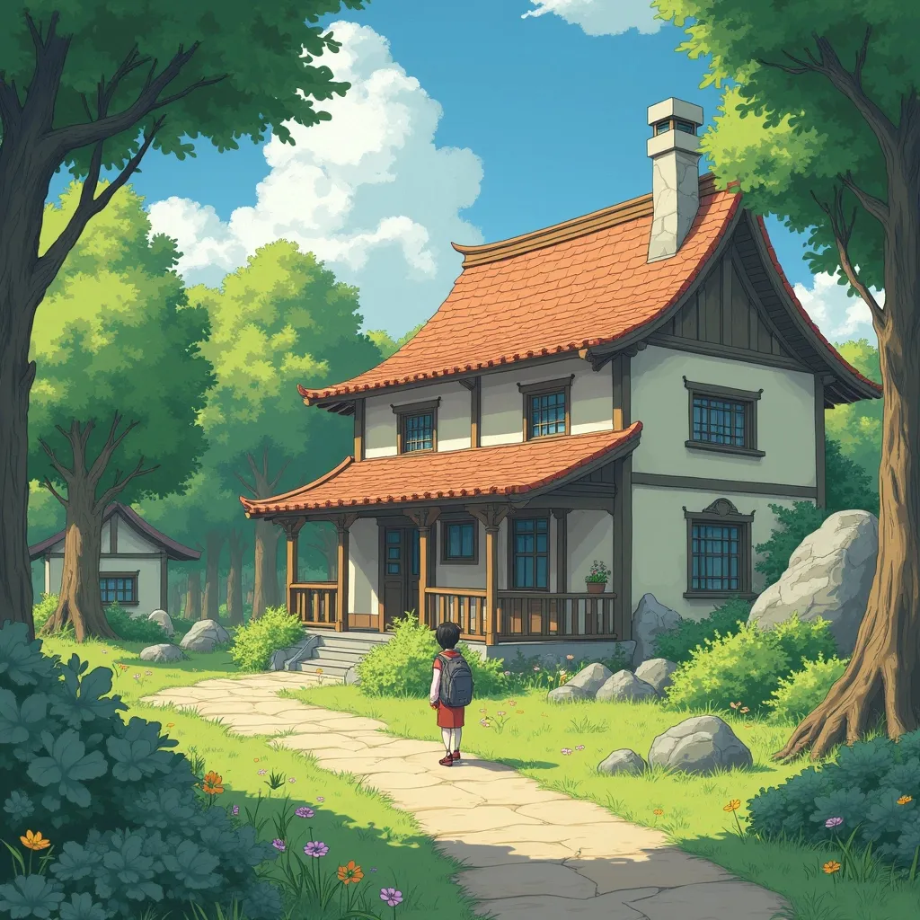 Prompt: Turn this image into Ghibli art