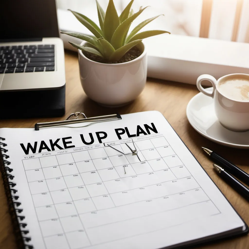 Prompt: wake up and plan your day