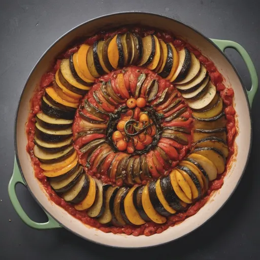 Prompt: beautiful tasty ratatouille