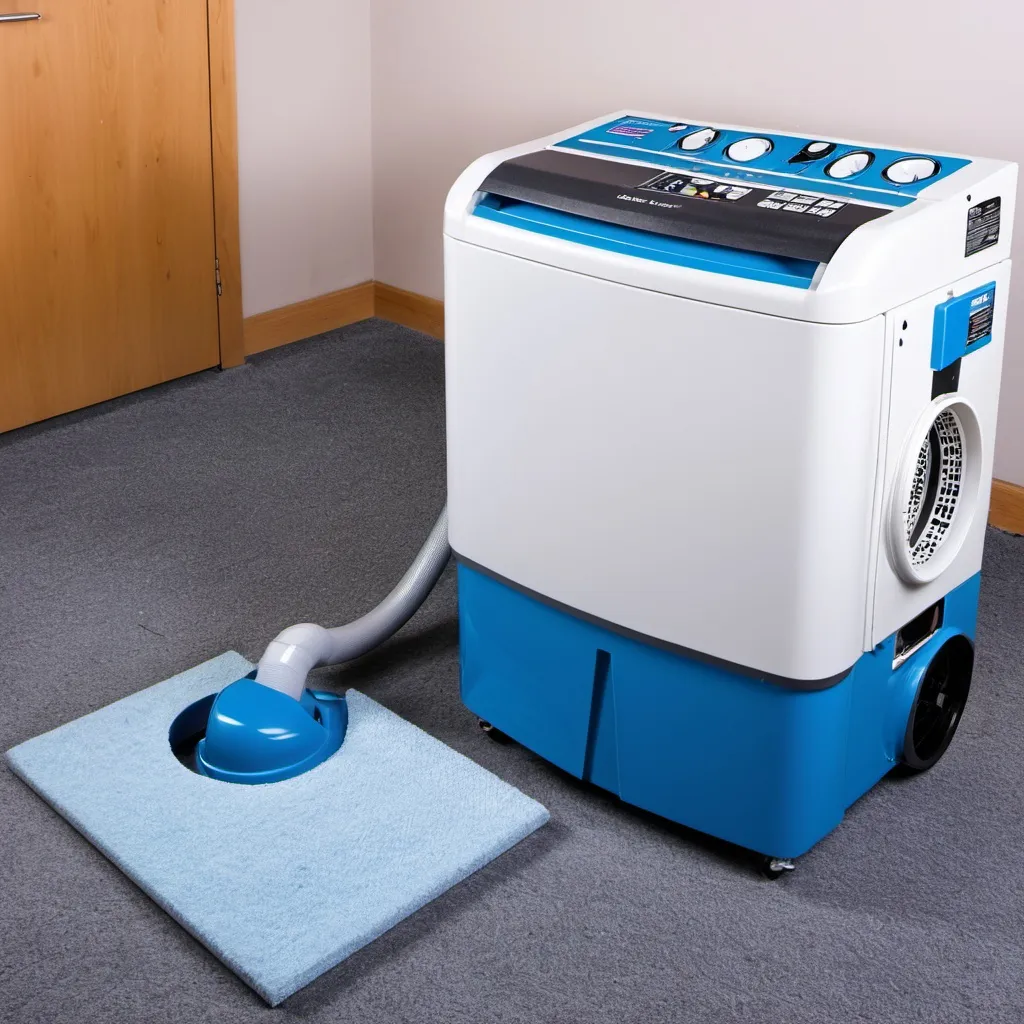 Prompt: Carpet and dryer machine