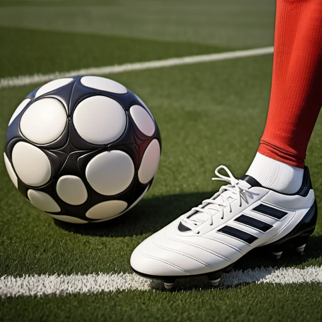 Prompt: Web application around football boots and football matches