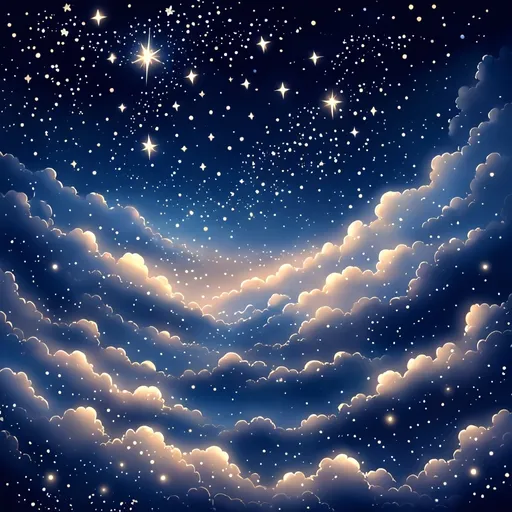 Prompt: twinkle twinkle little star how I wonder what you are up above the world so high like a diamond in the sky