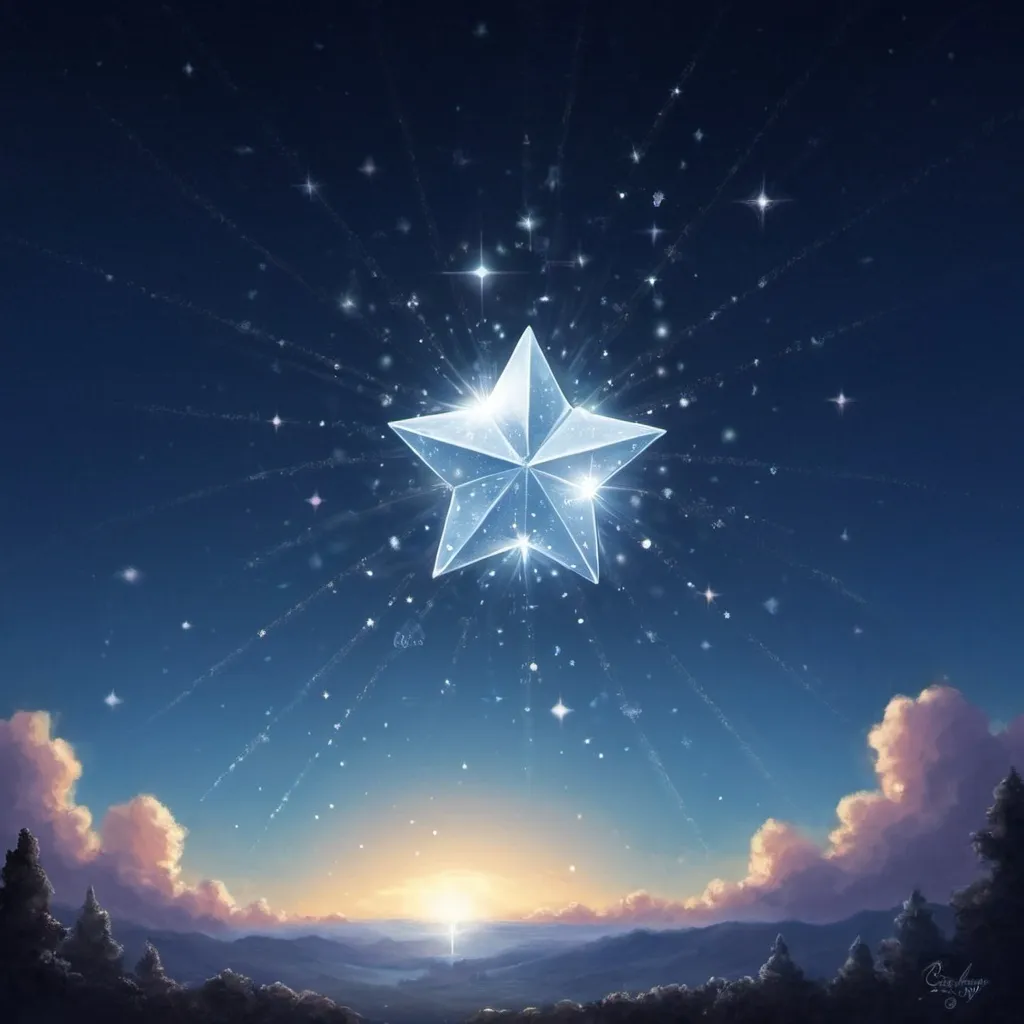 Prompt: twinkle twinkle little star how I wonder what you are up above the world so high like a diamond in the sky