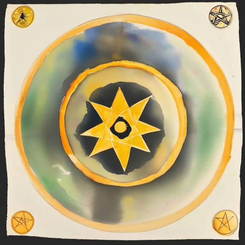 Prompt: the ace of pentacles german