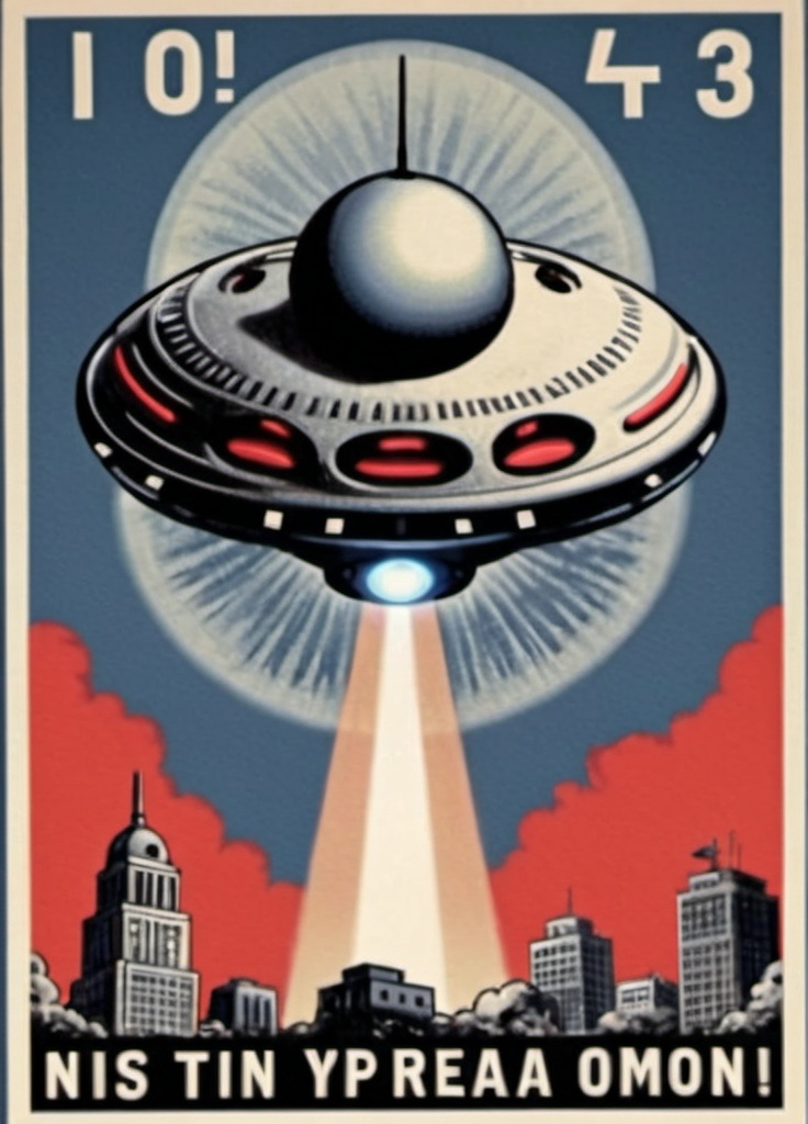 Prompt: UFO propaganda 