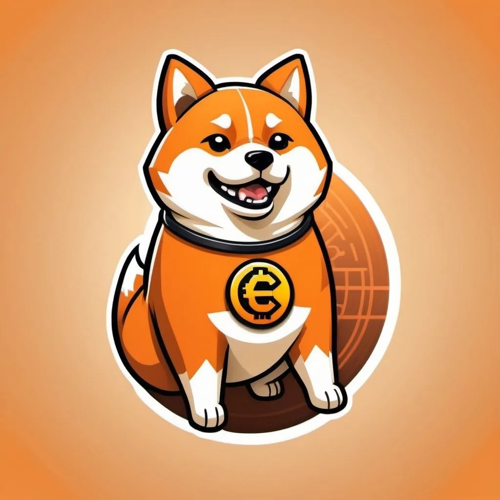 Prompt: create logo 8bit Shiba as simple in logo style crypto coin logo