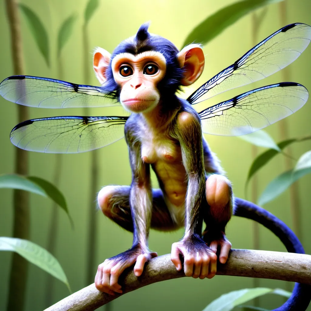 Prompt: dragonflymonkey