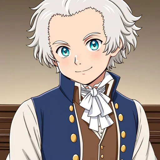 Prompt: John Adams as a cute Anime boy