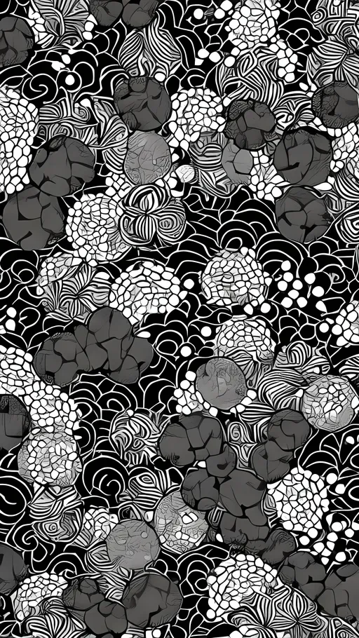 Prompt: Create a manga style black and white image of Asanoha pattern