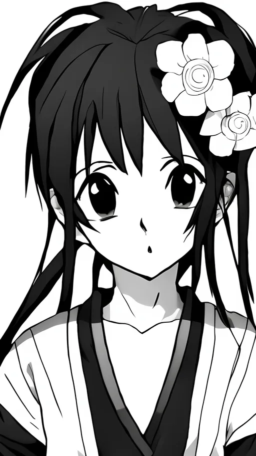 Prompt: Create a manga style black and white image of my fugi