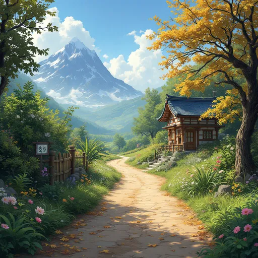 Prompt: Create this image in ghibli style