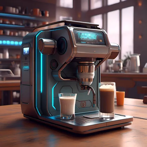Prompt: <mymodel>futuristic coffee-machine