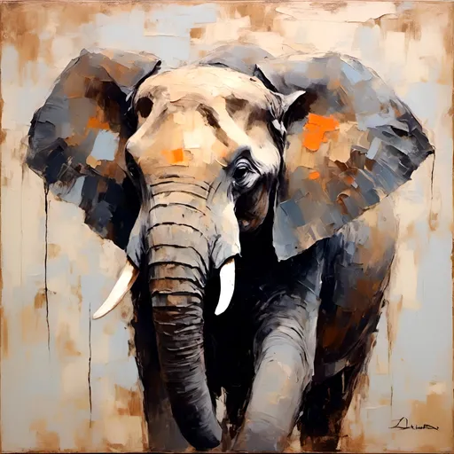Prompt: <mymodel>portrait of an elephant