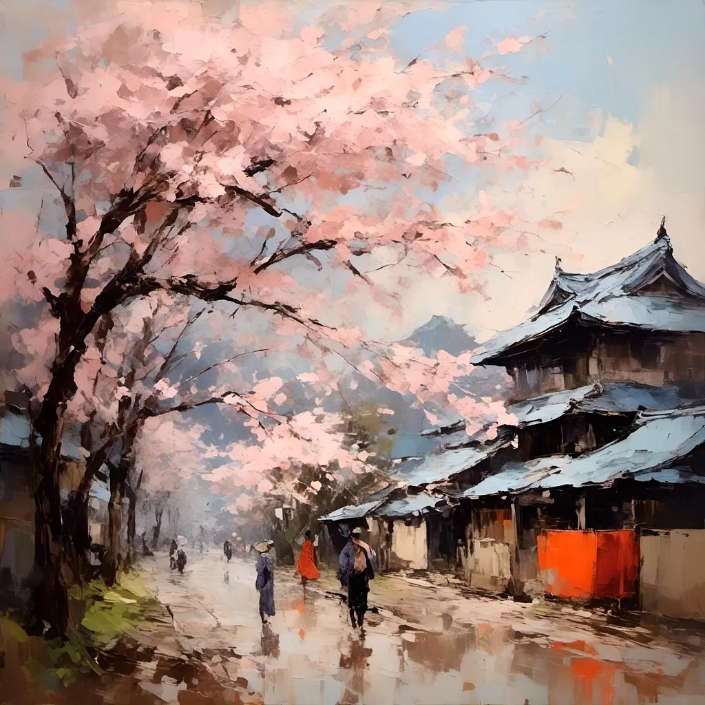 Prompt: <mymodel>sakura-time in Japan