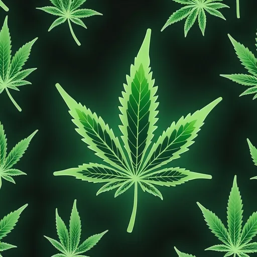 Prompt: Animated cannabis leaf