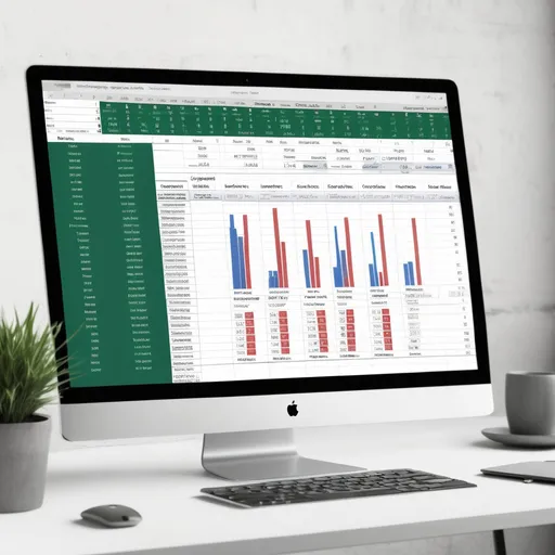 Prompt: UN MOCKUP DE UN CURSO DIGITAL DE EXCEL
