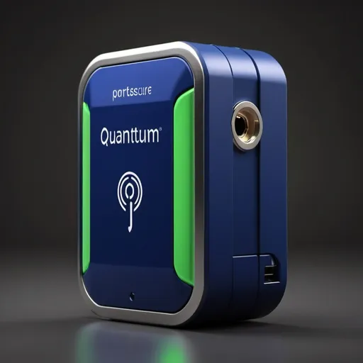 Prompt: Generate a vibrant image showcasing Quantum Innovations Ltd.'s 
revolutionary new product QuantumSecure+,  a cutting-edge personal portable device designed for top-tier security and privacy in daily digital interactions. Highlight its sleek design with deep blue, vibrant green, and silver accents, featuring a futuristic touchscreen display. Emphasize key features like quantum encryption and multi-factor authentication with bold, contrasting visuals. Illustrate its tamper-resistant design, secure storage, and cross-platform compatibility with color-coded elements. Show QuantumSecure+ in the hands of business professionals, government officials, journalists, activists, and personal users, each represented by a unique color palette reflecting their lifestyle. Capture QuantumSecure+'s role as the pinnacle of data protection against cyber threats. Ensure the device's dimensions are no larger than a standard credit card for portability.