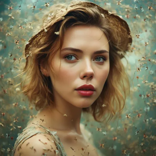 Prompt: <mymodel>A woman portrait in Midjourney  style, Scarlett Johansson 