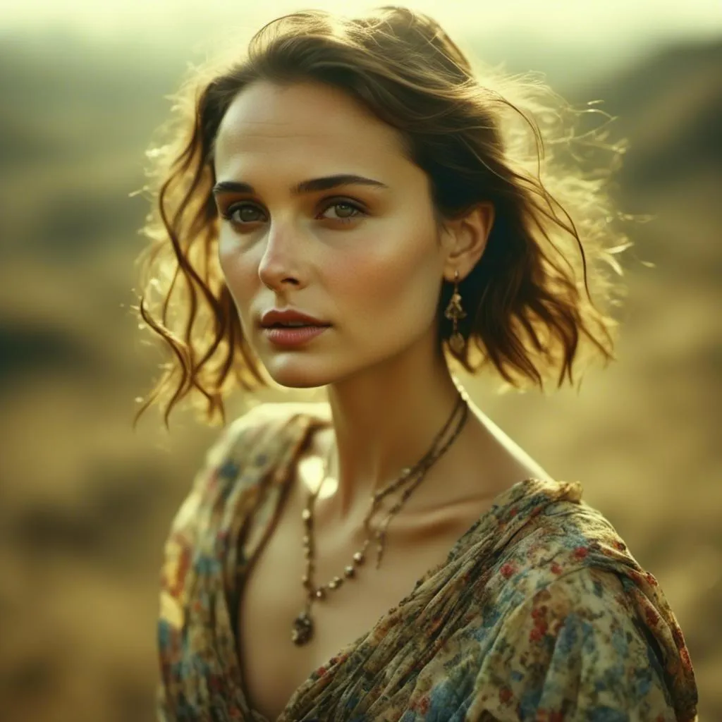 Prompt: <mymodel>A woman portrait in Midjourney style, Natalie Portman