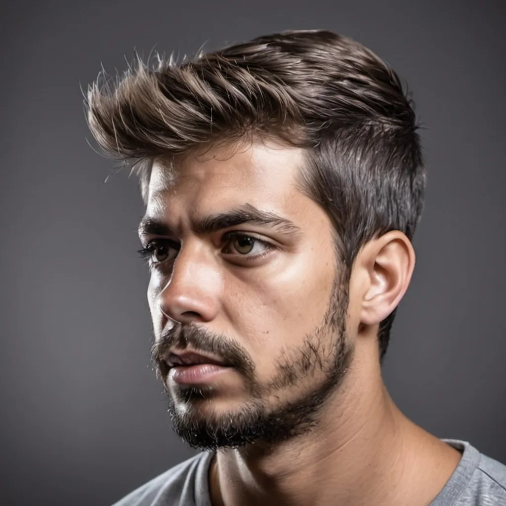 Prompt: Me cria uma imagem que tem um homem e na cabeça do homeppr cima do cabelo vem muitas ideias em forma de lâmpadas peramentas e algumas técnicas e na parte inferior da imagem onde tem a parte do pescoço do homem vem escrito "Rocky Solutions"