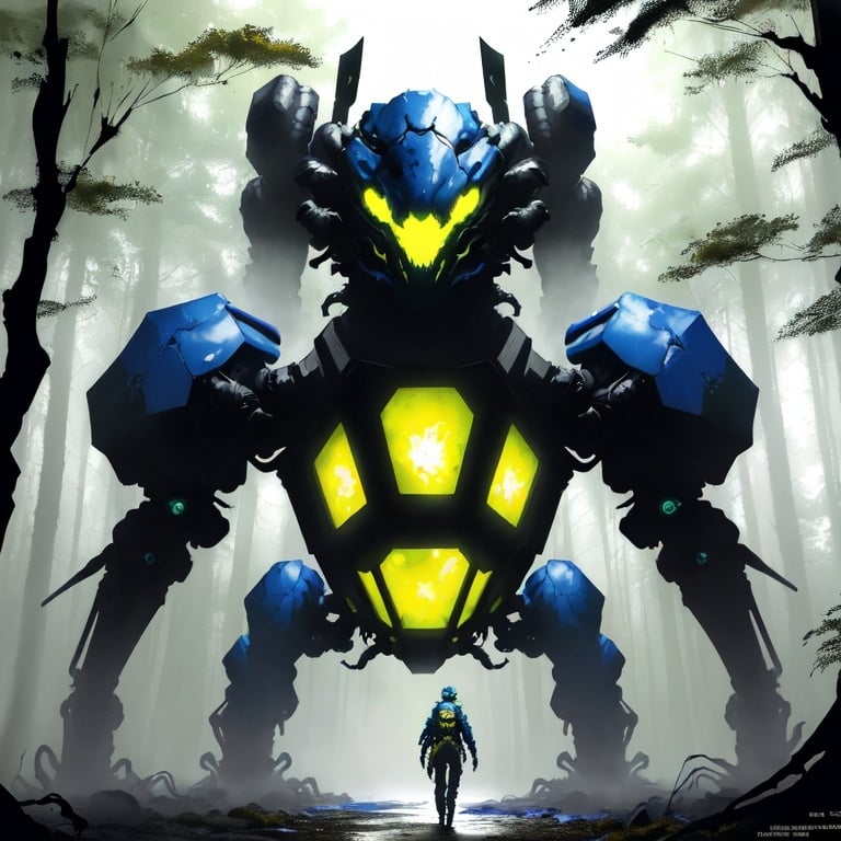 Prompt: a giant alien spider, D&D, yellow and blue, forest in background, watercolor :: masterpiece :: biological :: muted brush stroke :: by Ruan Jia :: by Travis Charest :: by Yoji Shinkawa :: elaborate :: intricate :: hyper detailed :: 8k resolution :: concept art :: dynamic lighting :: Splash Screen art :: deep colors :: zoom out :: wide angle lens