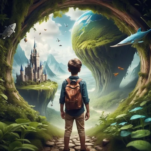 Prompt: Explore a World Where Imagination Comes to Life a young man