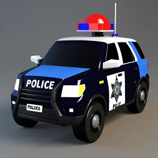 Prompt: 3D police toy