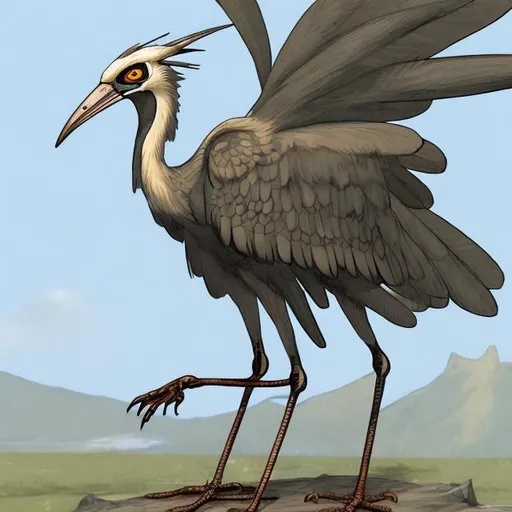 Prompt: oanit a picture of a Archeaopteryx
