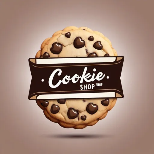Prompt: 1. you are a logo designer 
2. create a cookie shop logo
3. the dessert shop name is get some D
4. logo must include the shop name
5. logo design must have cookie in it 