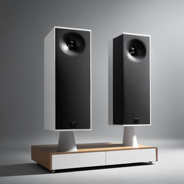 Prompt: modern design loudspeaker 
