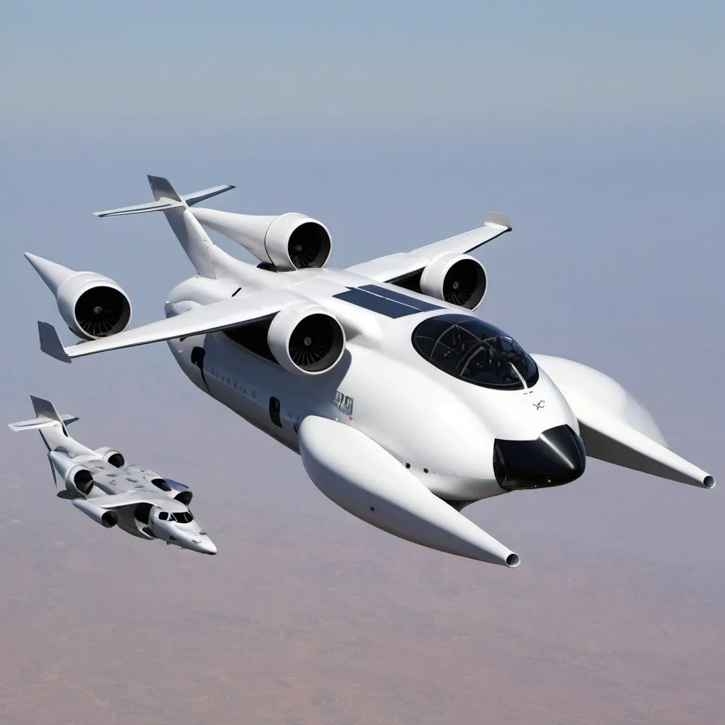 Big air vehicle, 2 jet engines, VTOL, transportation