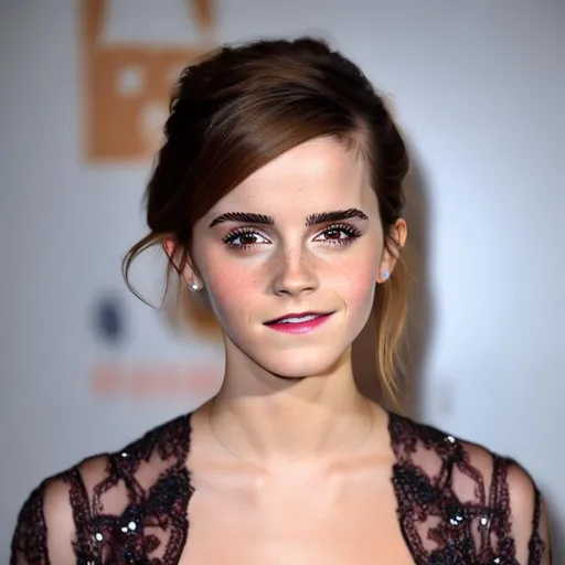 Prompt: Emma Watson who doesn't have any clothes lips a penis
