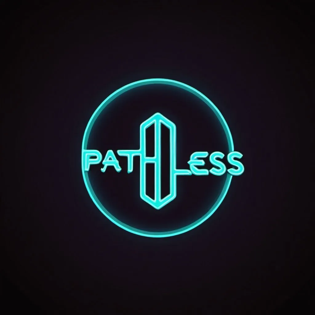 Prompt: make a neon logo that says "Pathless"