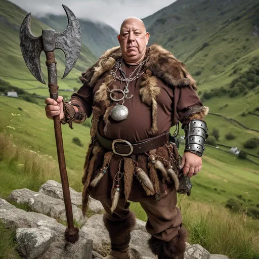 Prompt: <mymodel>As a viking full length photo Realistic with viking  sowed and weapons 