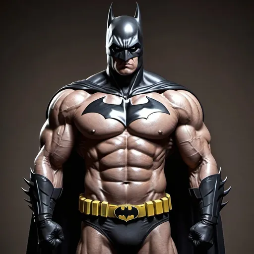 Prompt: Muscular batman