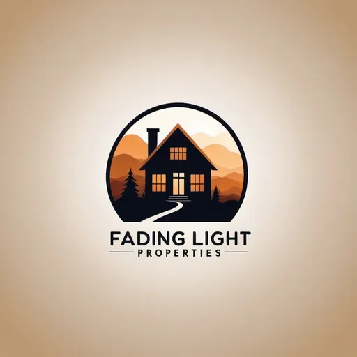 Prompt: Logo for a rental company called "Fading Light Properties LLC"