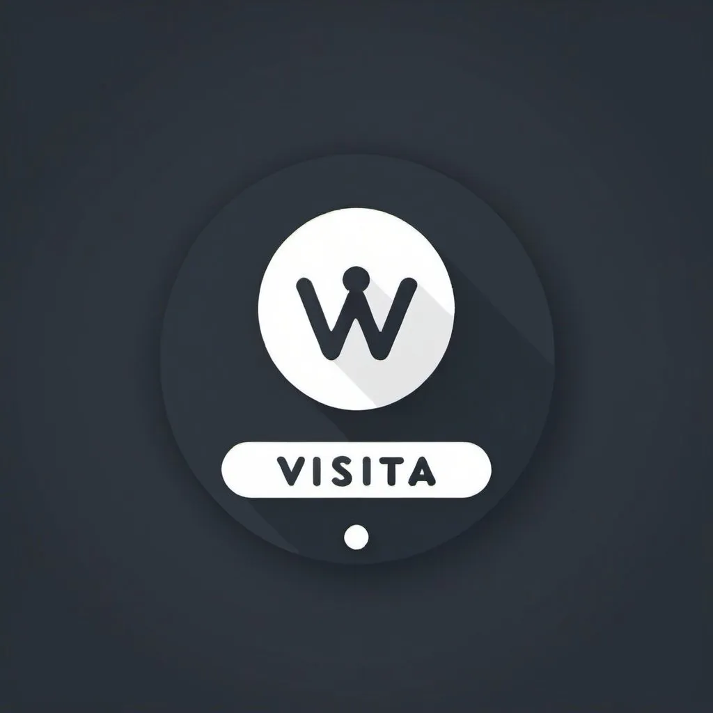 Prompt: Create logo named visita and the icon must image a user visiting a website and then earn points.