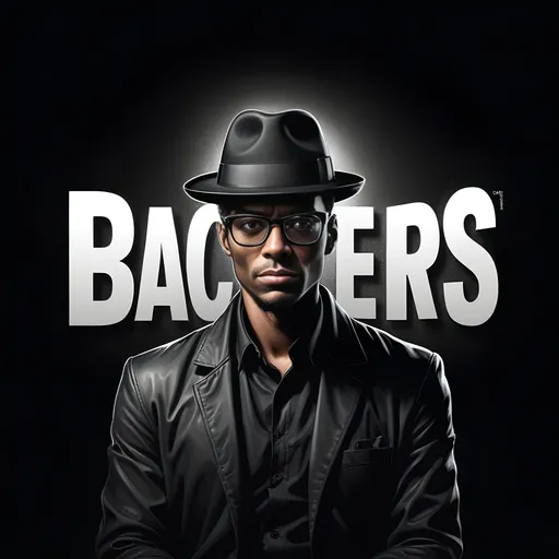 Prompt: (comic cover art) a striking portrait of a man, (stylish hat) and (bold glasses) resting on his head, black jacket draped over his shoulders, set against a (moody black background), inspired by Cedric Seaut’s (dynamic art style), capturing character essence and intensity, (detailed facial features), dramatic lighting, ultra-detailed, high quality, a striking and eye-catching representation.