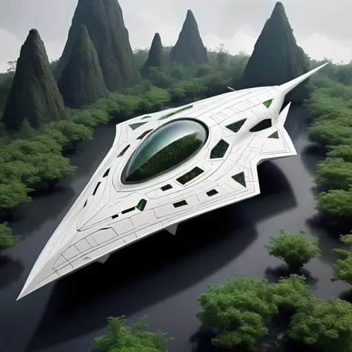 Prompt: organic arrow head shaped living bio-space ship, super destroyer