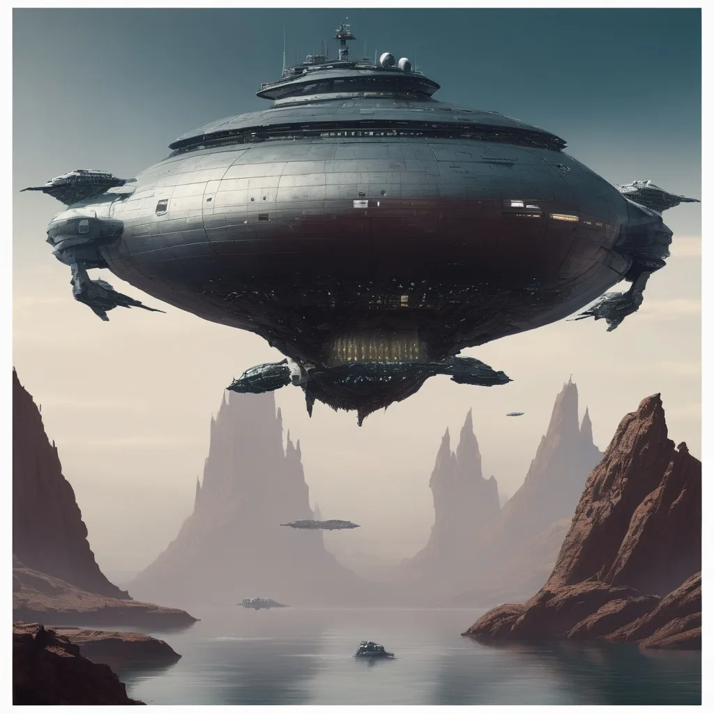 Prompt: leviathan, a living space ship, destroyer