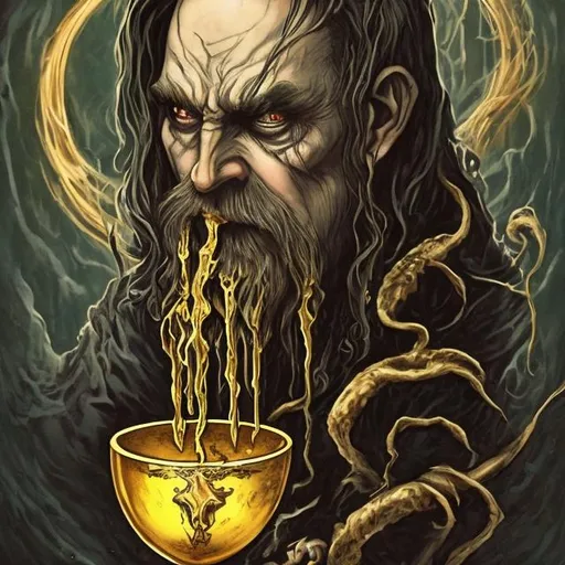 Prompt: “Catch my tears and drink them from a goblet of gold—swallow my fear and toast to my greed.” 