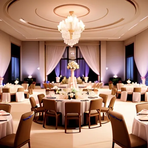 Prompt: Luxury Wedding reception