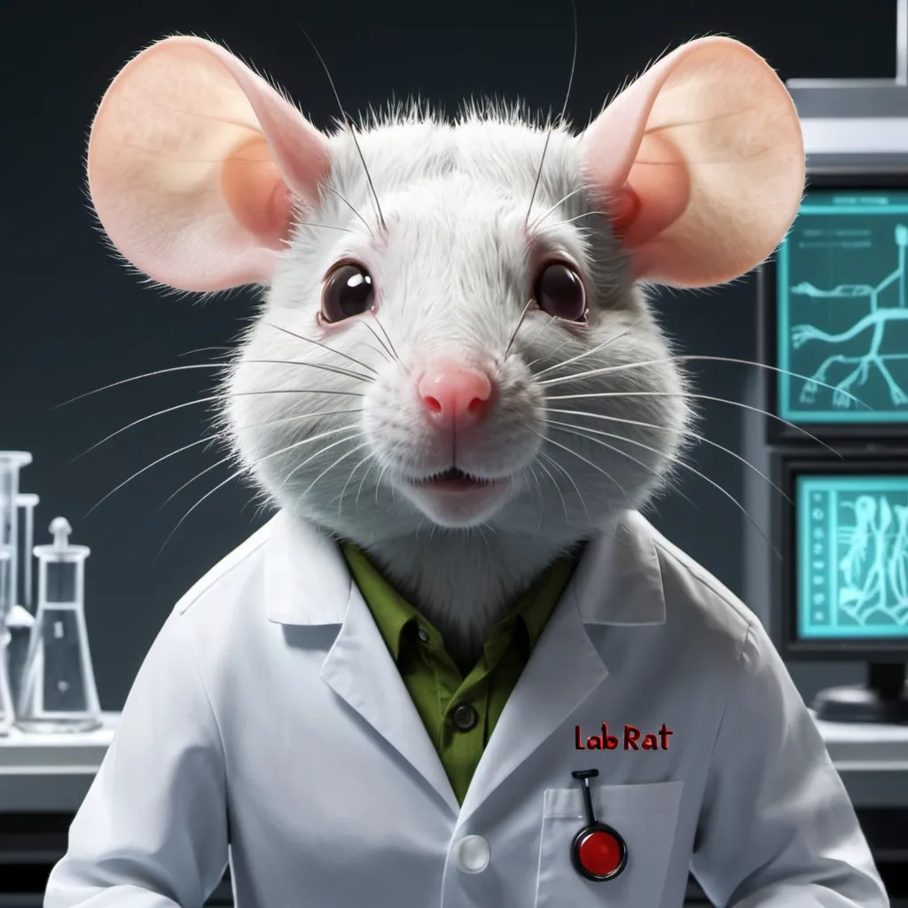 Prompt: Lab rat