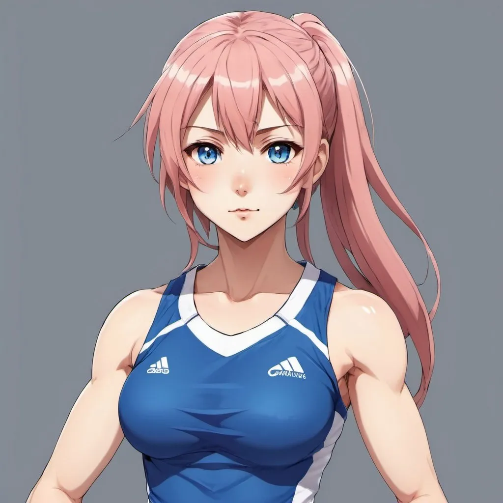 Prompt: anime girl athlete