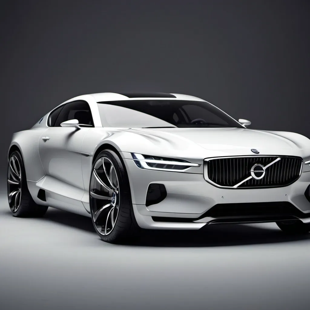 Prompt: futuristic volvo sport car