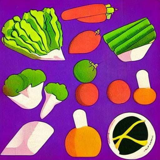 Prompt:  retro futurist vegetable




