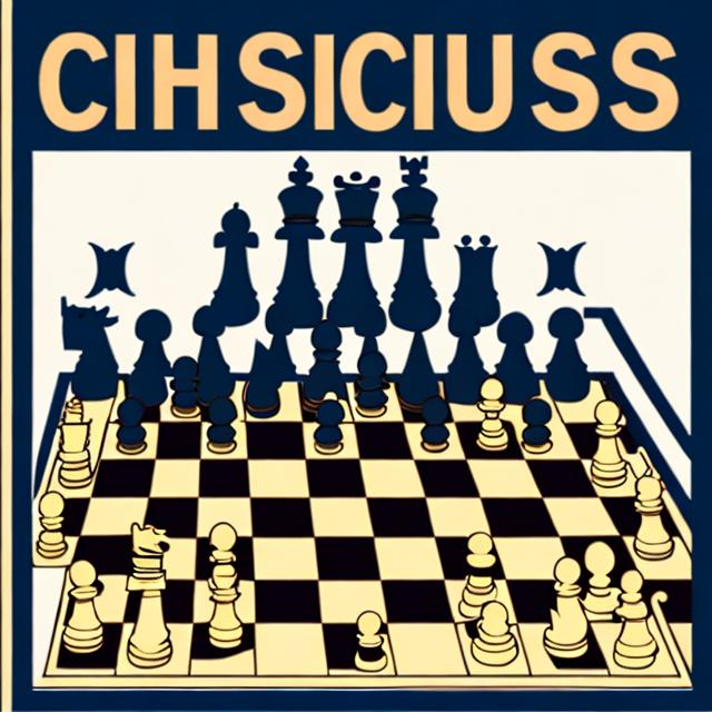 Prompt: Chess club poster 