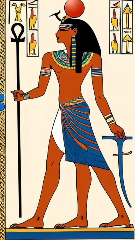 Prompt: Isis and Thoth Egyptian gods