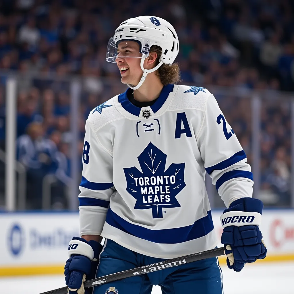 Prompt: Me as a Toronto Maple Leafs player