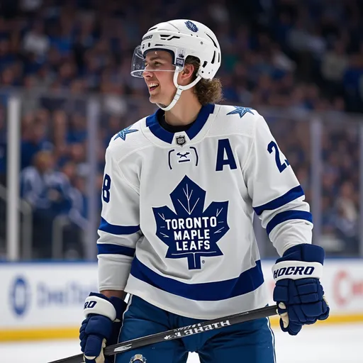 Prompt: Me as a Toronto Maple Leafs player